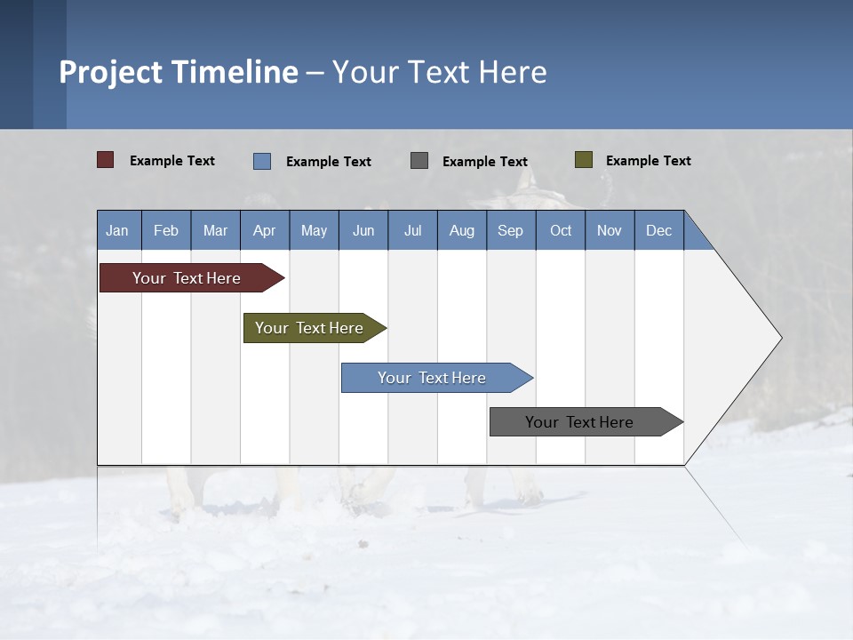 A Couple Of Dogs That Are In The Snow PowerPoint Template