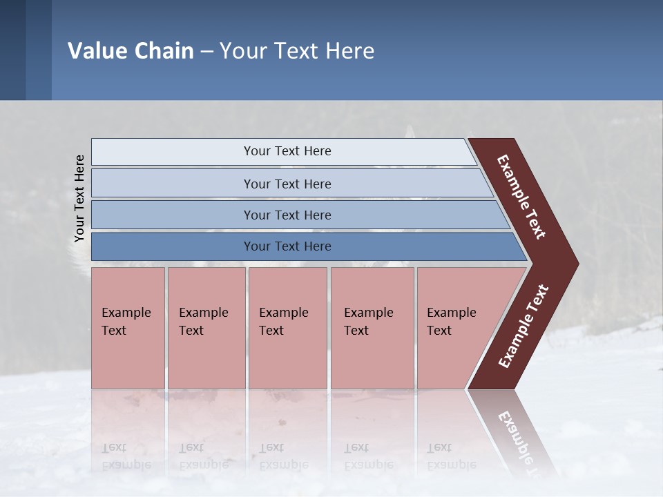 A Couple Of Dogs That Are In The Snow PowerPoint Template