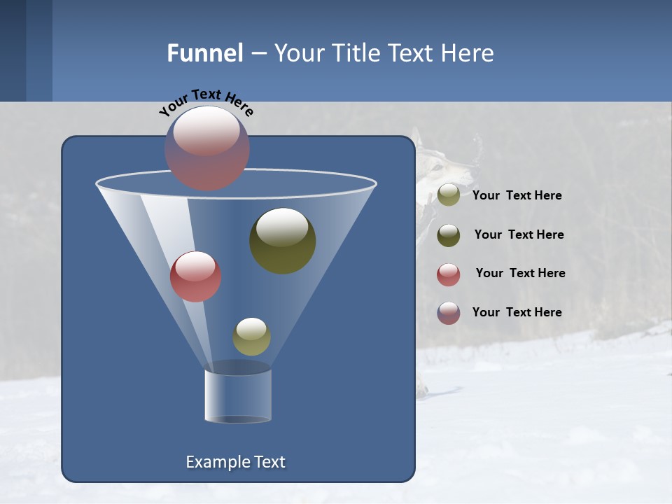 A Couple Of Dogs That Are In The Snow PowerPoint Template