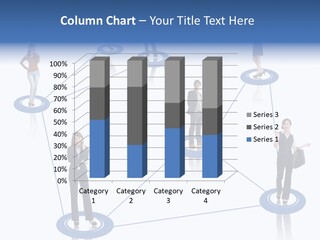 A Group Of People Standing In A Network PowerPoint Template