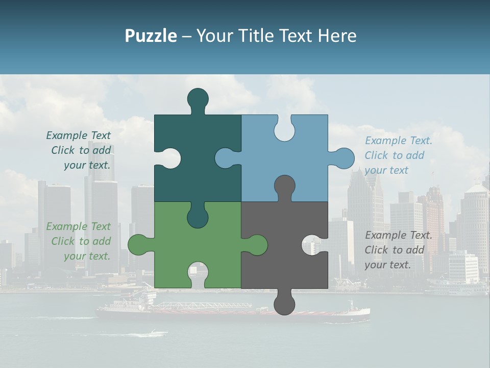 A Large Boat In A Large Body Of Water PowerPoint Template