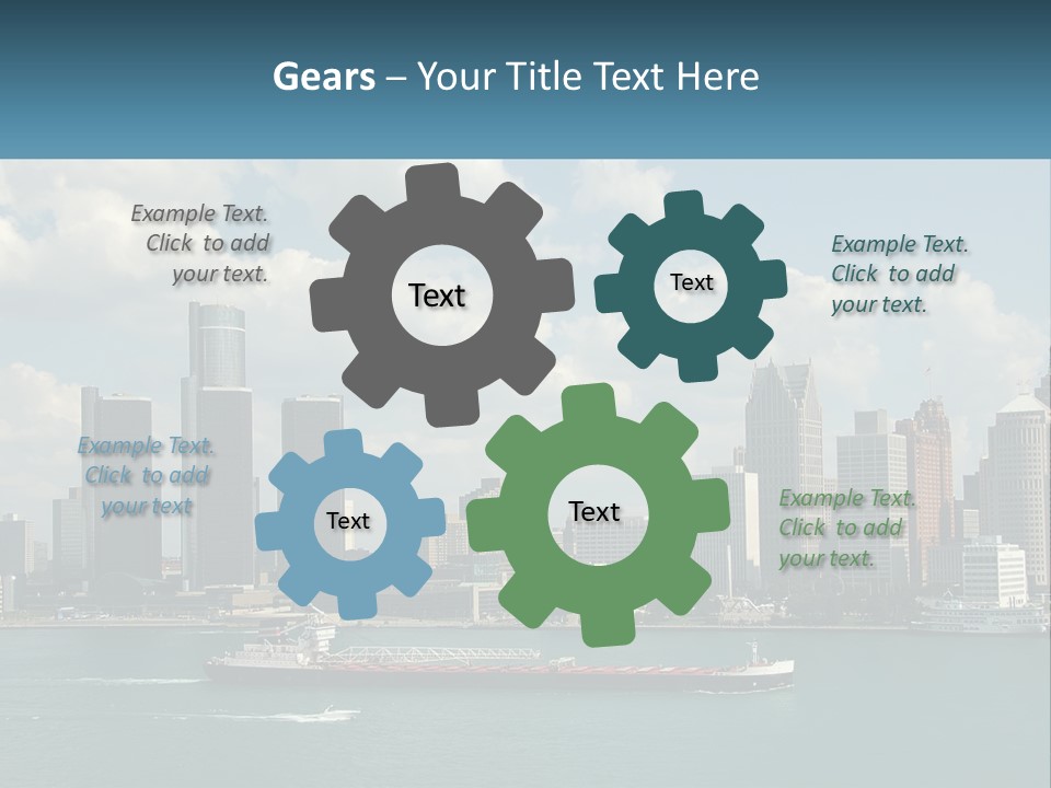 A Large Boat In A Large Body Of Water PowerPoint Template