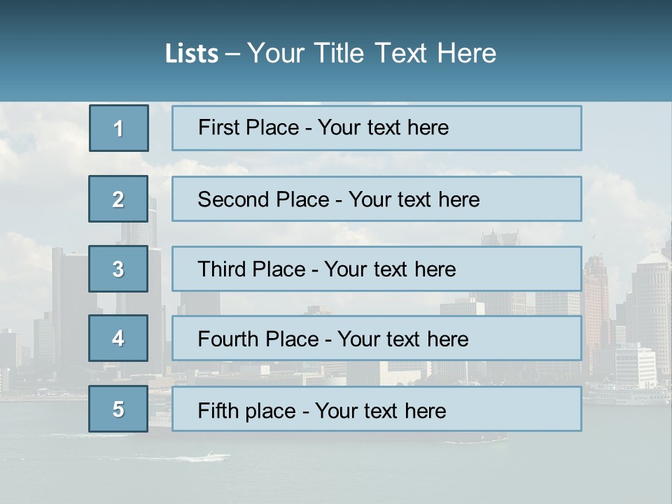 A Large Boat In A Large Body Of Water PowerPoint Template