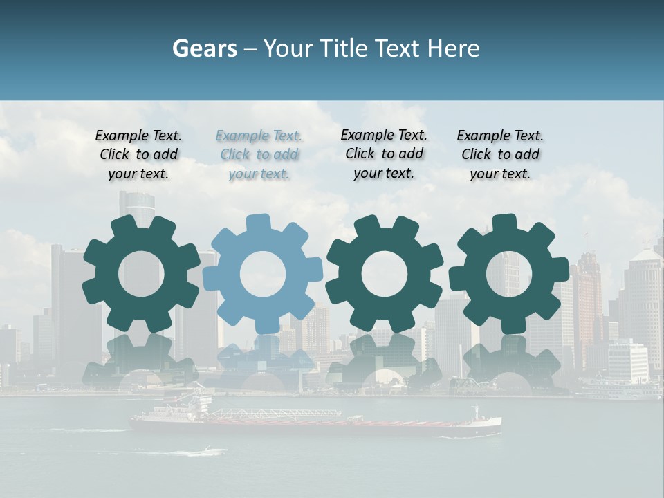 A Large Boat In A Large Body Of Water PowerPoint Template