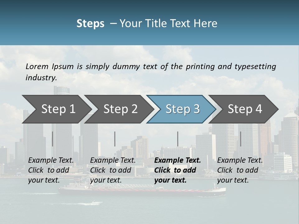 A Large Boat In A Large Body Of Water PowerPoint Template