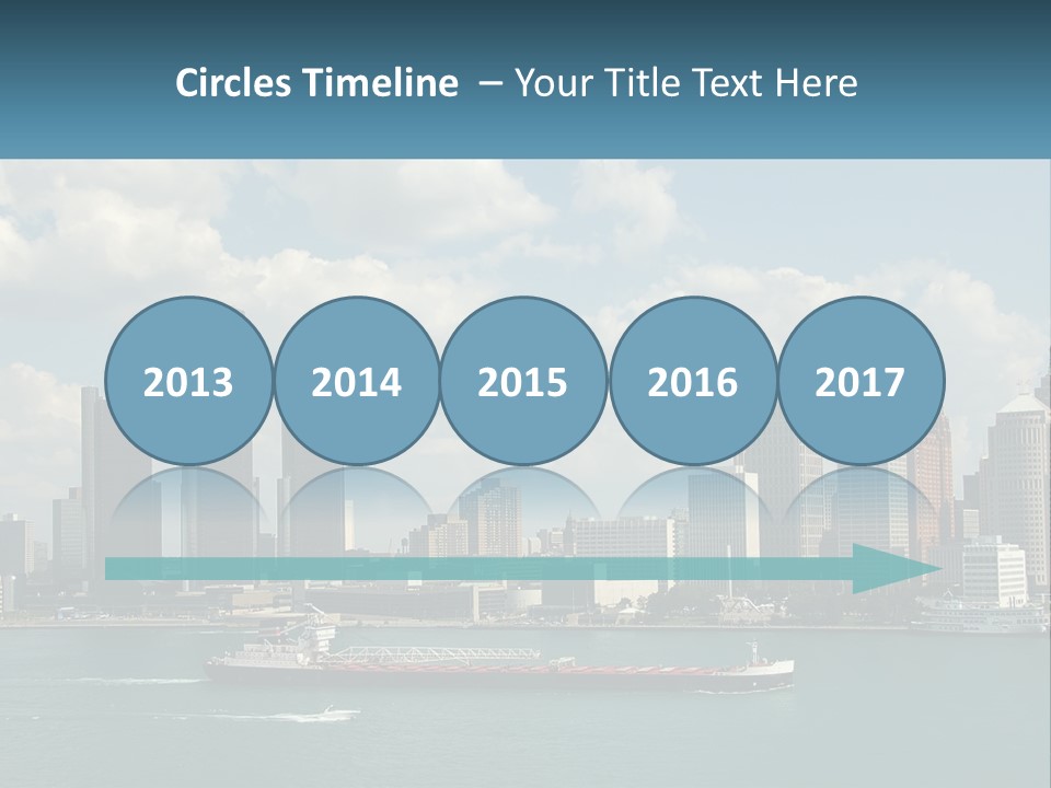 A Large Boat In A Large Body Of Water PowerPoint Template