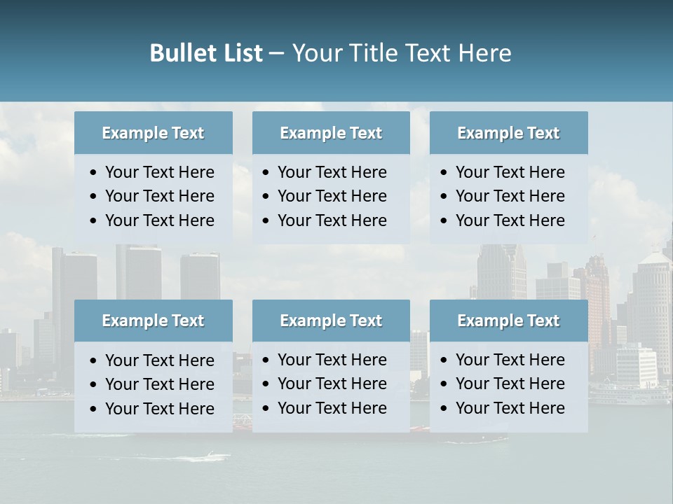 A Large Boat In A Large Body Of Water PowerPoint Template