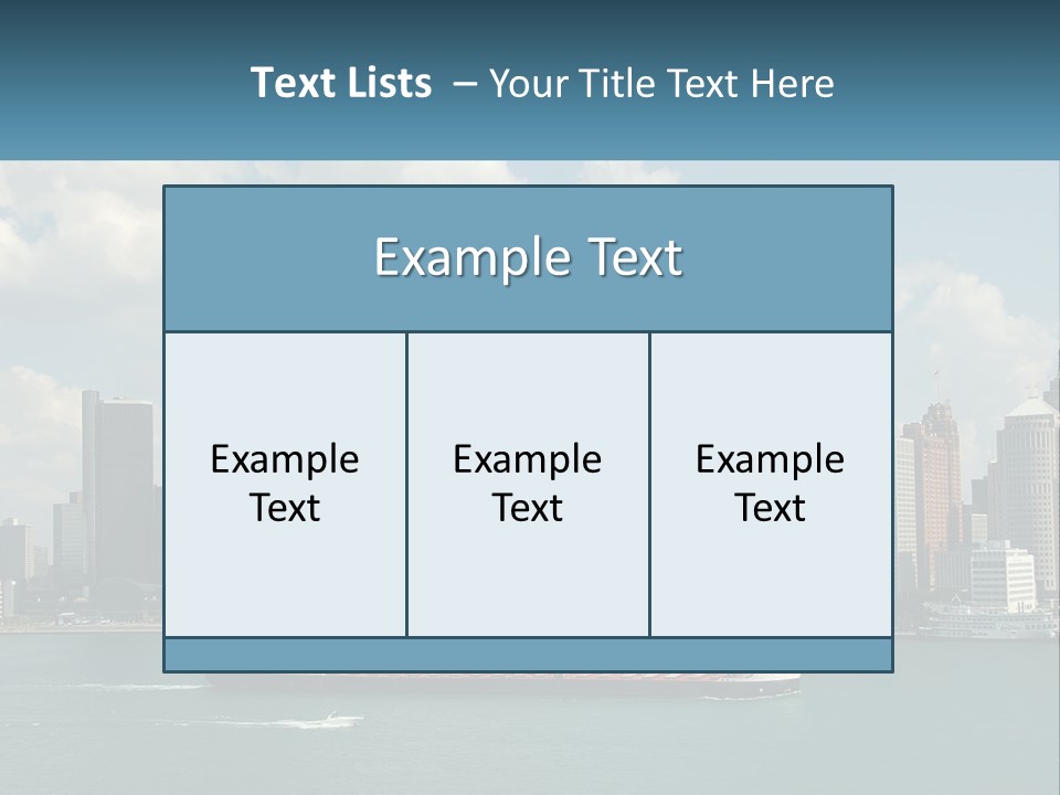 A Large Boat In A Large Body Of Water PowerPoint Template