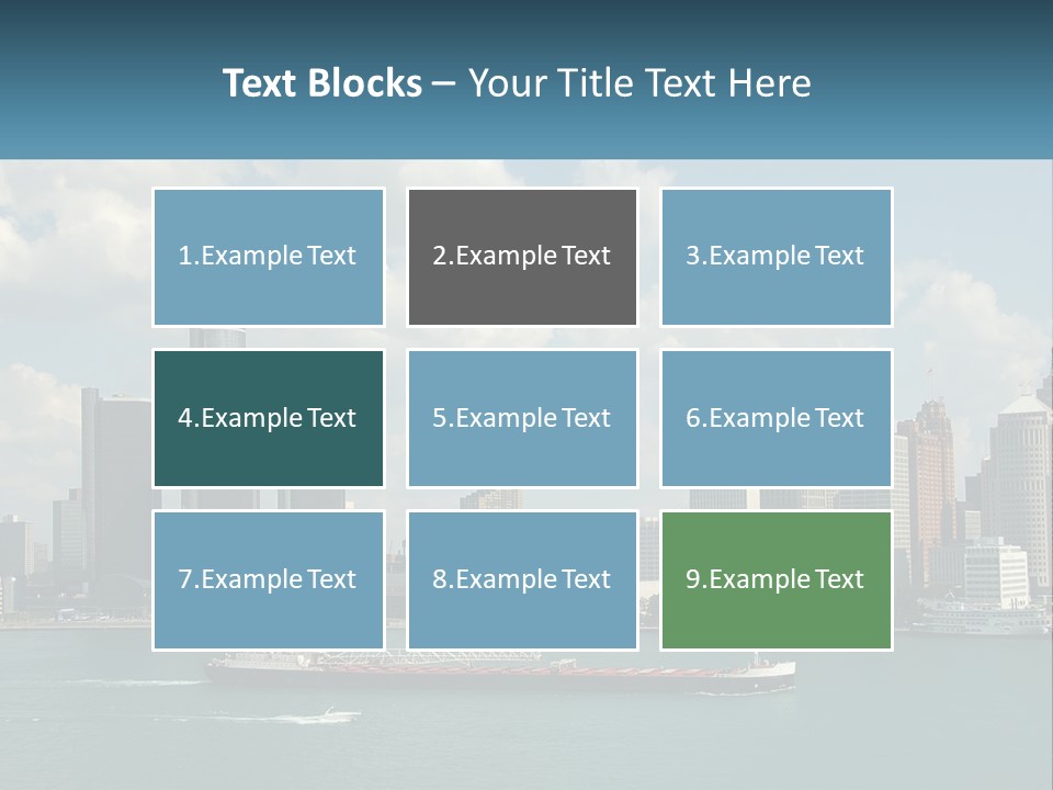 A Large Boat In A Large Body Of Water PowerPoint Template