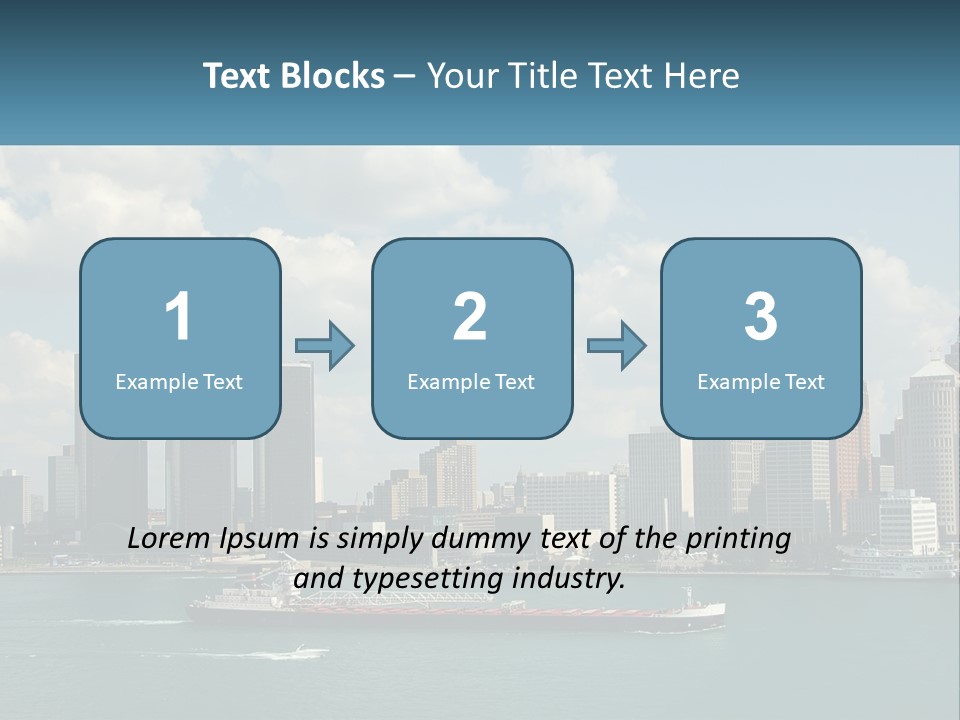 A Large Boat In A Large Body Of Water PowerPoint Template