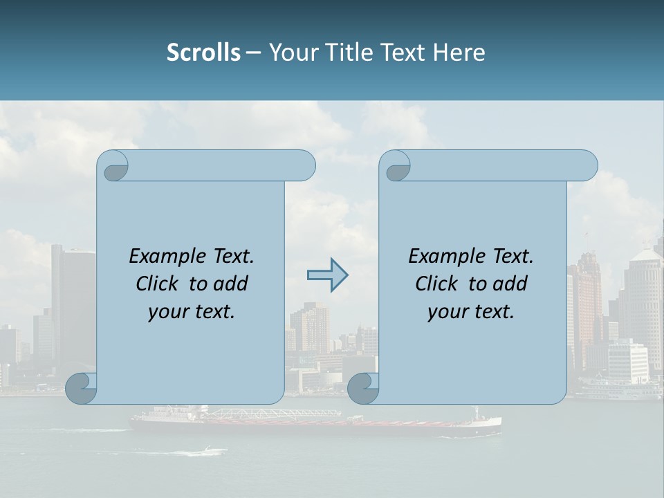 A Large Boat In A Large Body Of Water PowerPoint Template