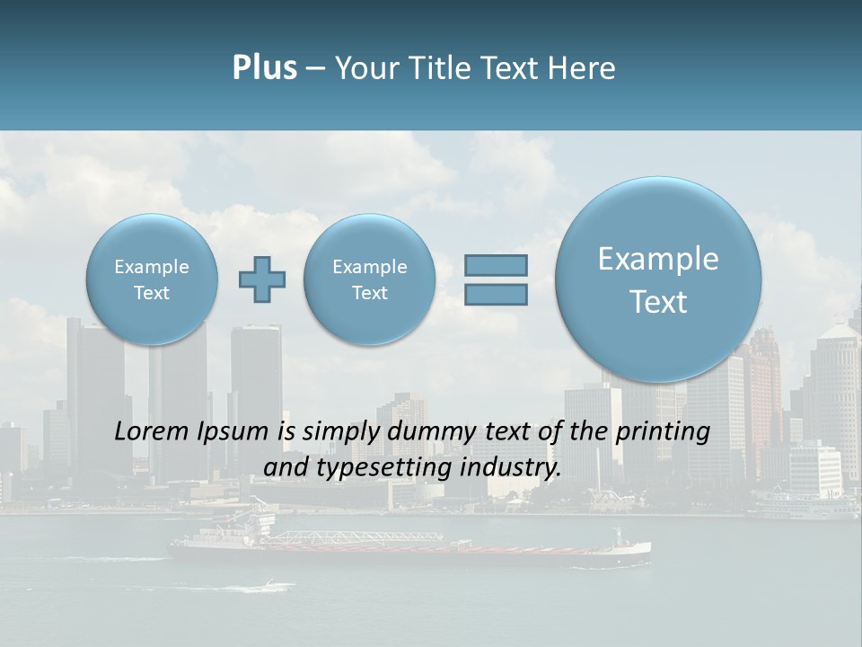 A Large Boat In A Large Body Of Water PowerPoint Template