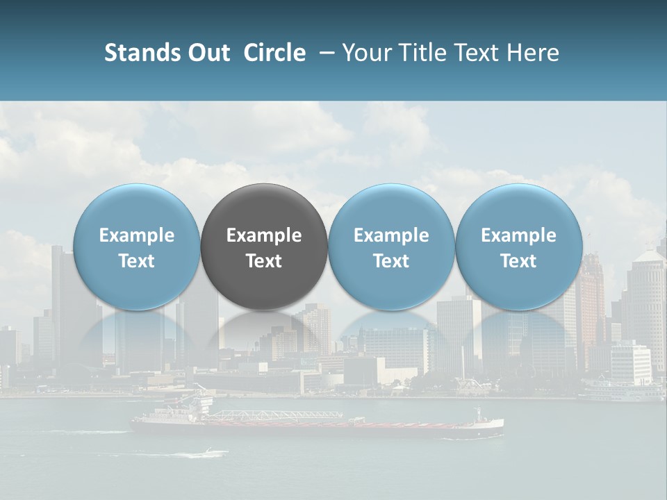 A Large Boat In A Large Body Of Water PowerPoint Template