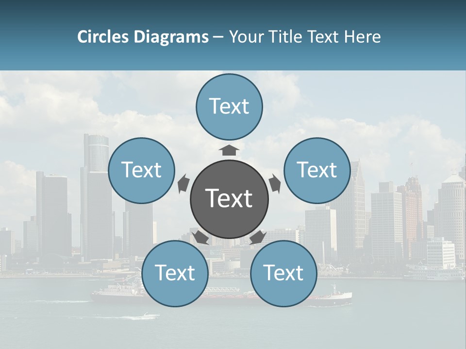 A Large Boat In A Large Body Of Water PowerPoint Template