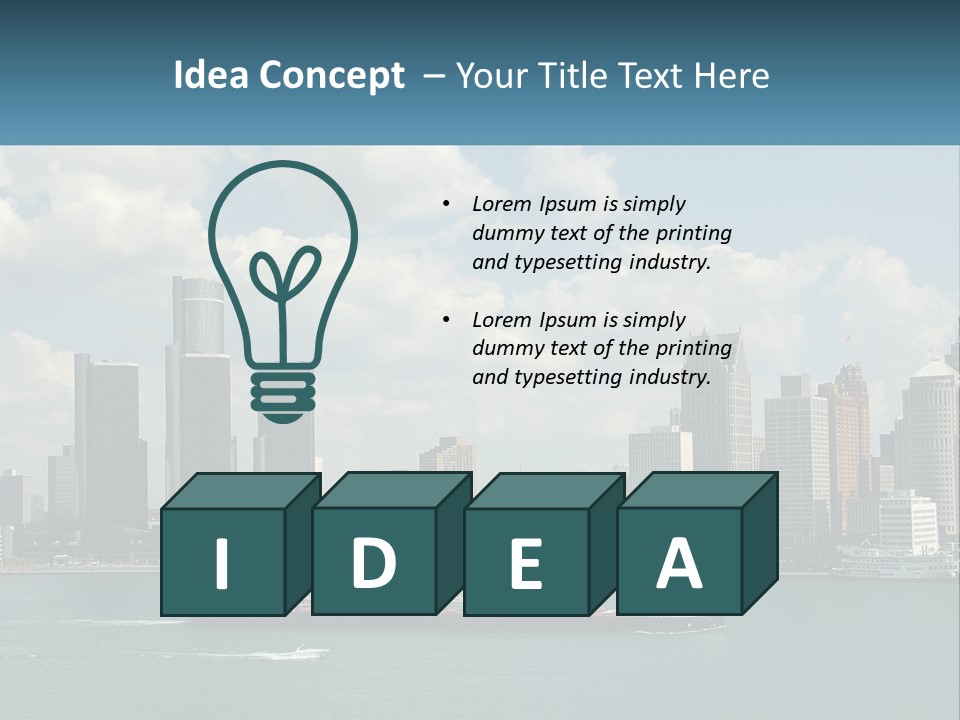 A Large Boat In A Large Body Of Water PowerPoint Template