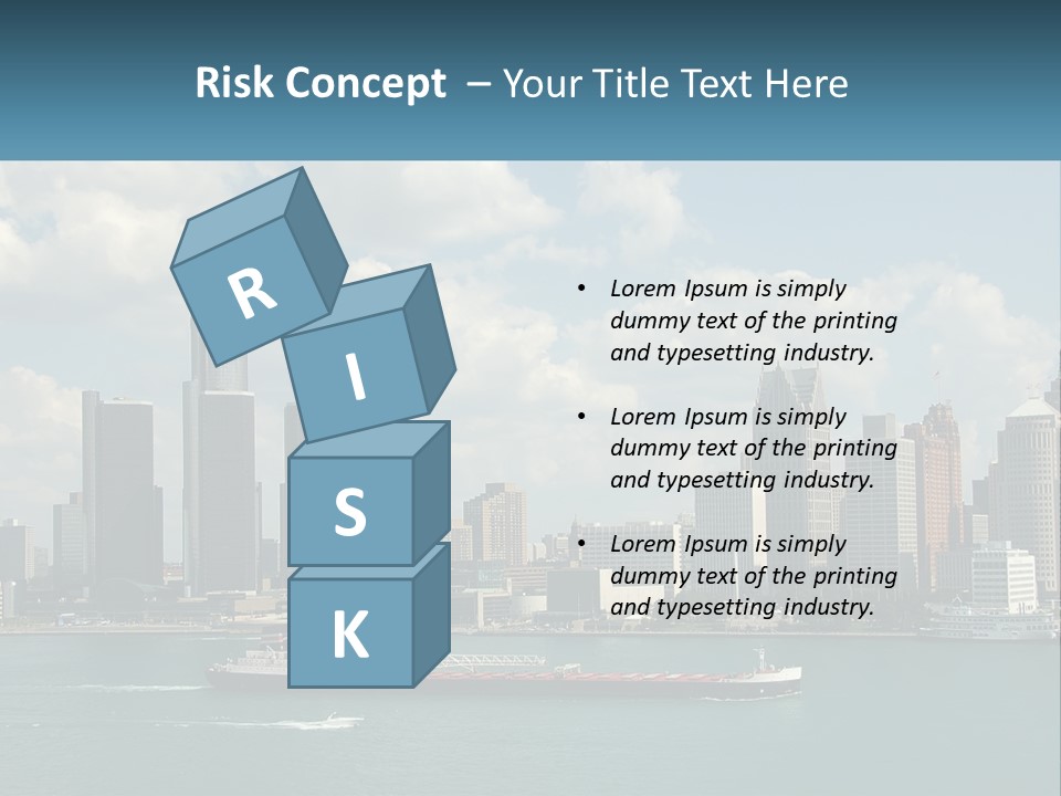 A Large Boat In A Large Body Of Water PowerPoint Template