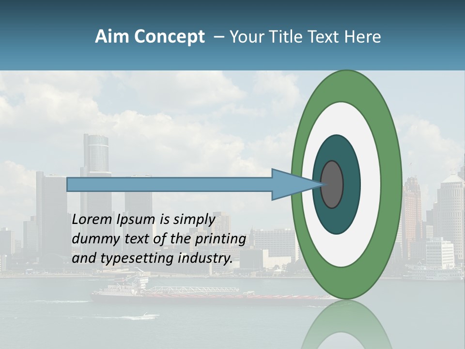 A Large Boat In A Large Body Of Water PowerPoint Template