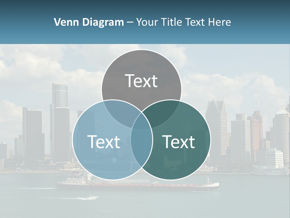 A Large Boat In A Large Body Of Water PowerPoint Template