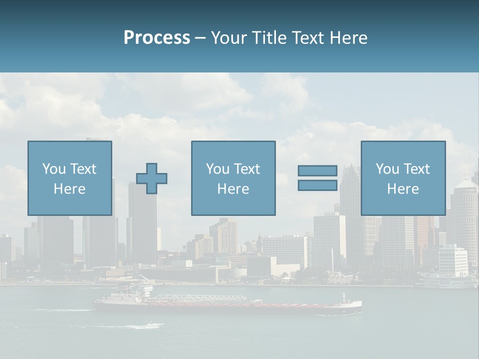 A Large Boat In A Large Body Of Water PowerPoint Template