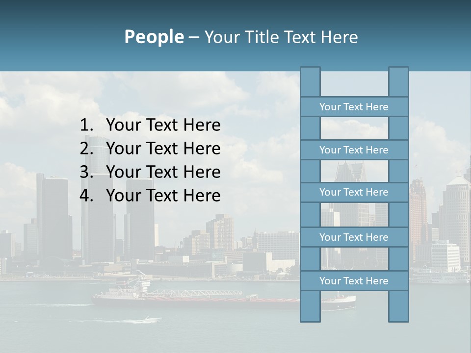 A Large Boat In A Large Body Of Water PowerPoint Template