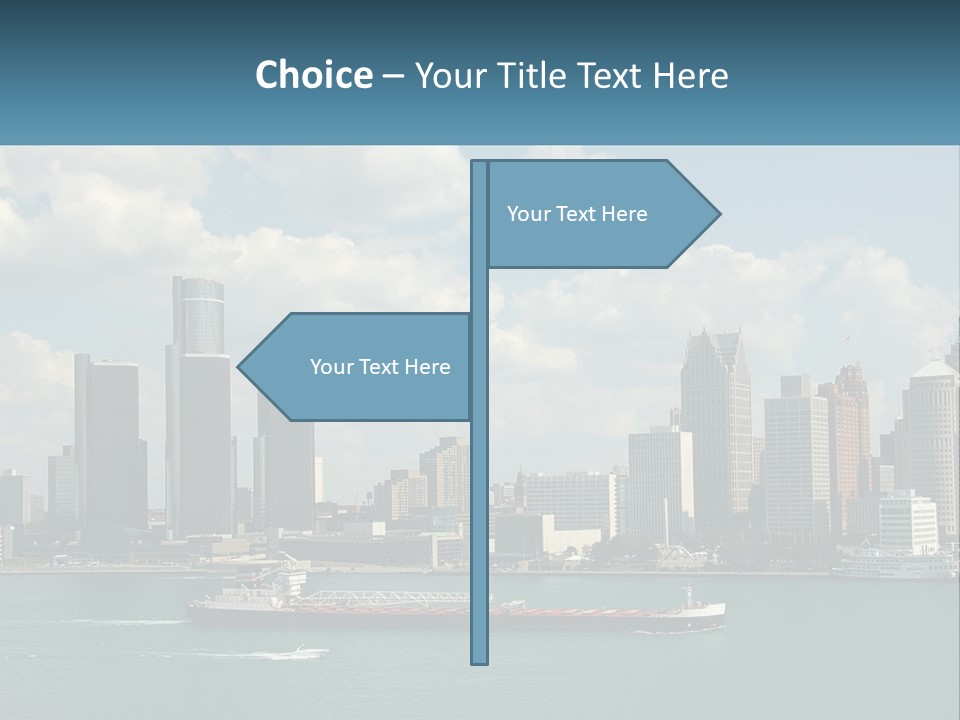 A Large Boat In A Large Body Of Water PowerPoint Template