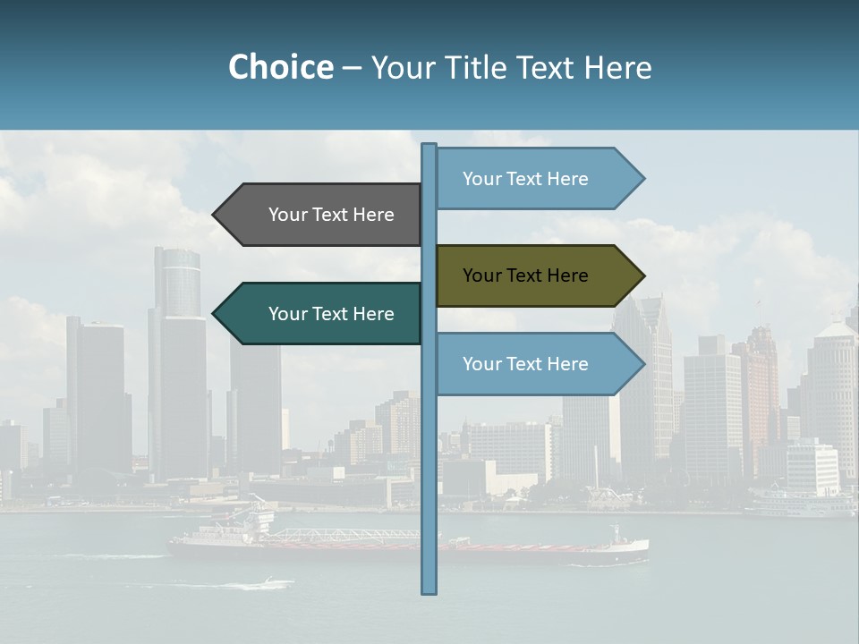 A Large Boat In A Large Body Of Water PowerPoint Template