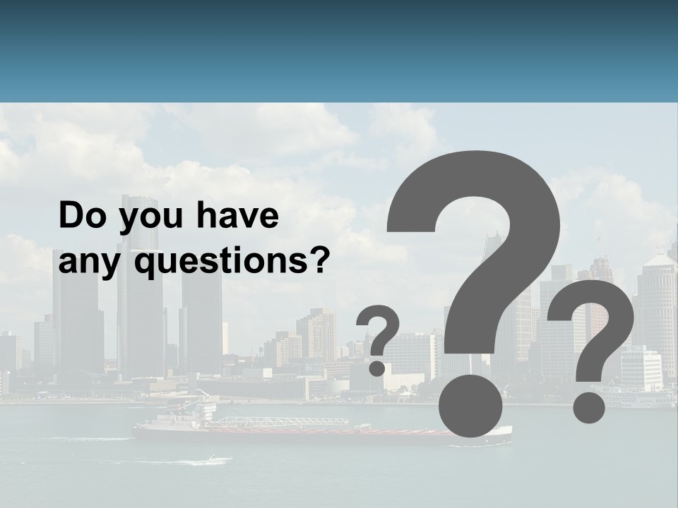 A Large Boat In A Large Body Of Water PowerPoint Template