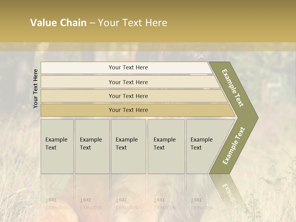 A Large Brown Dog Sitting In The Grass PowerPoint Template