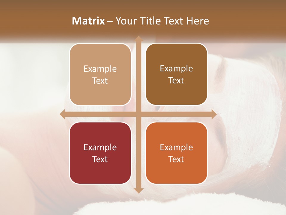 A Woman Getting A Facial Mask On Her Face PowerPoint Template