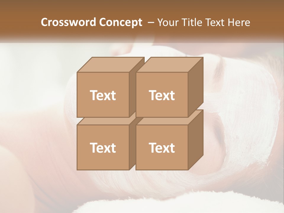 A Woman Getting A Facial Mask On Her Face PowerPoint Template