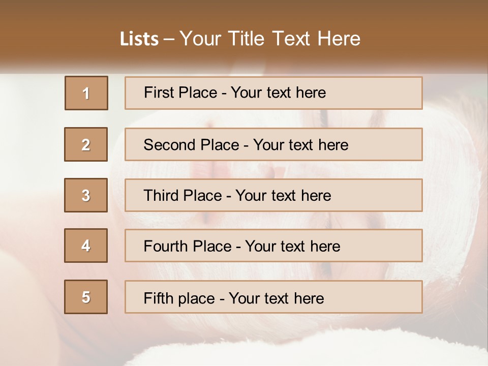A Woman Getting A Facial Mask On Her Face PowerPoint Template