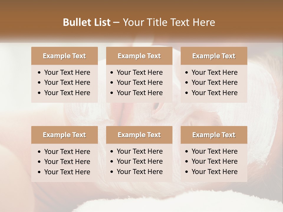A Woman Getting A Facial Mask On Her Face PowerPoint Template