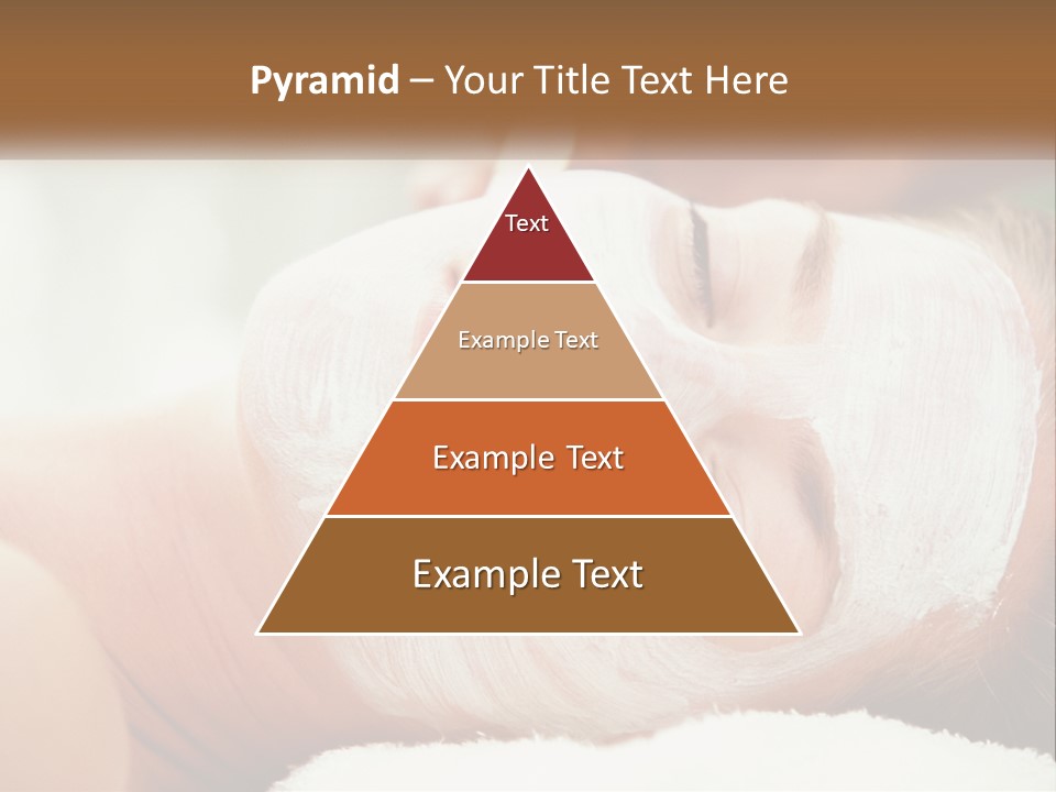 A Woman Getting A Facial Mask On Her Face PowerPoint Template