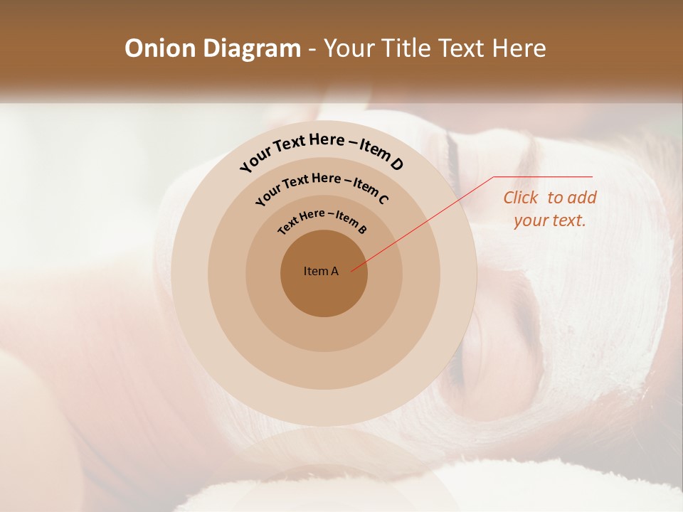 A Woman Getting A Facial Mask On Her Face PowerPoint Template