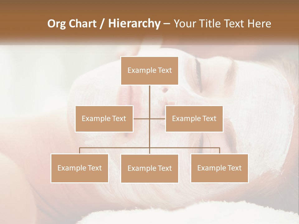 A Woman Getting A Facial Mask On Her Face PowerPoint Template