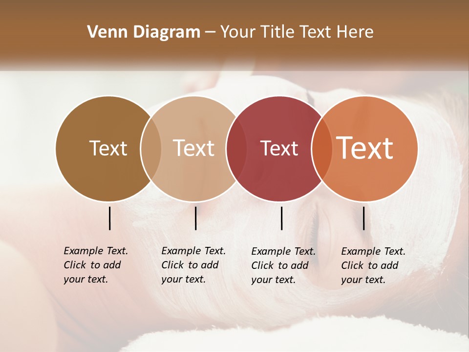 A Woman Getting A Facial Mask On Her Face PowerPoint Template