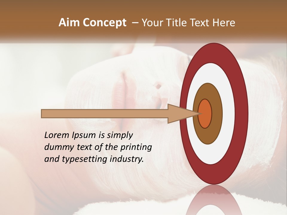 A Woman Getting A Facial Mask On Her Face PowerPoint Template