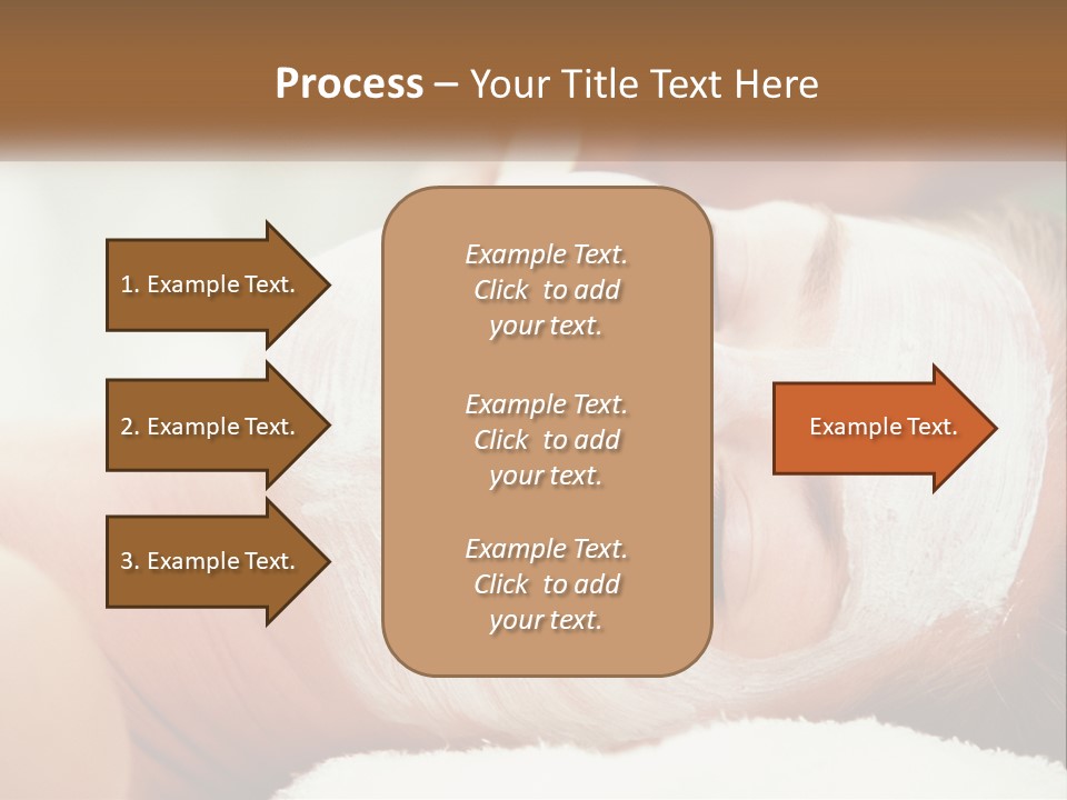 A Woman Getting A Facial Mask On Her Face PowerPoint Template