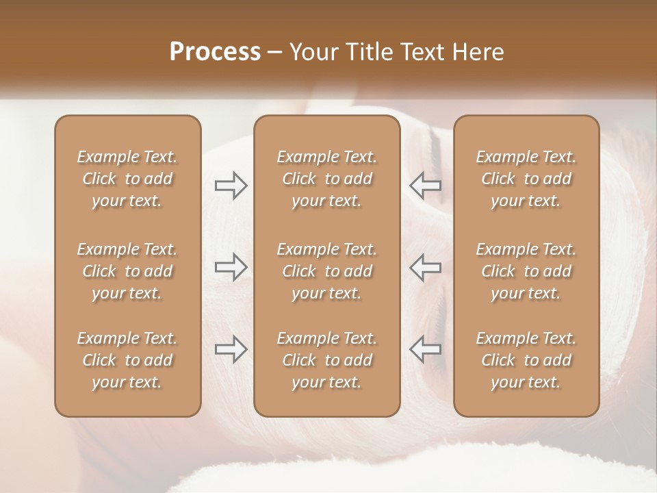 A Woman Getting A Facial Mask On Her Face PowerPoint Template