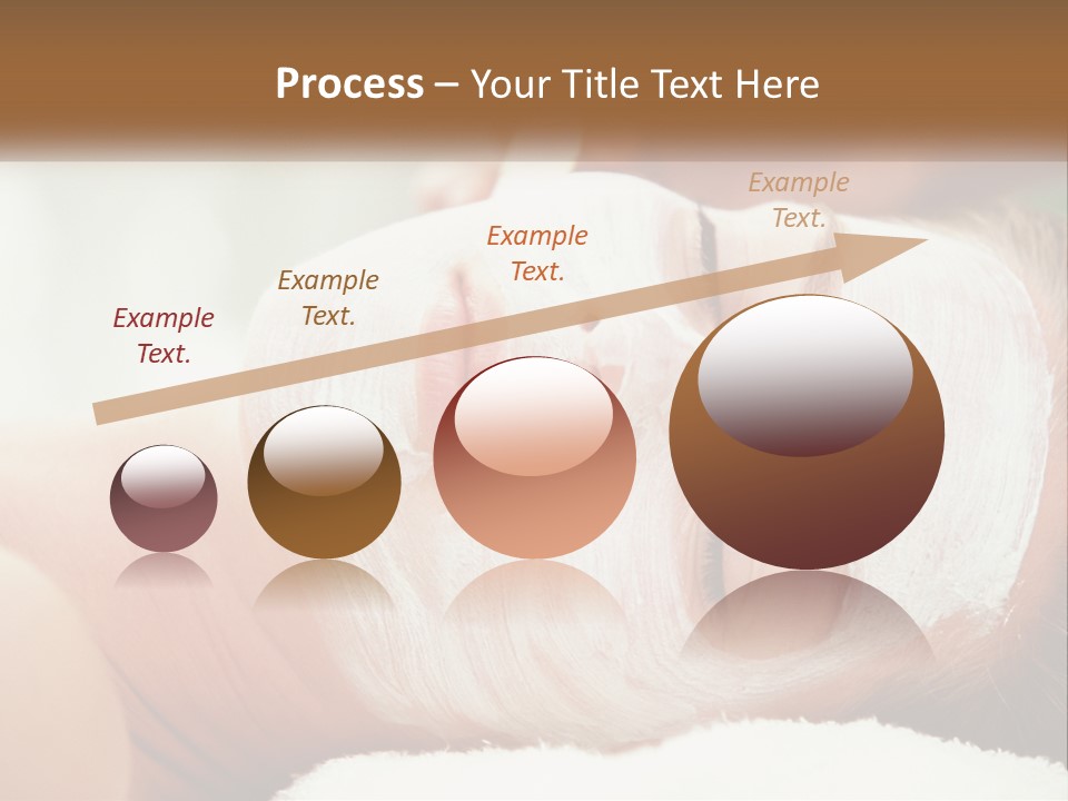 A Woman Getting A Facial Mask On Her Face PowerPoint Template