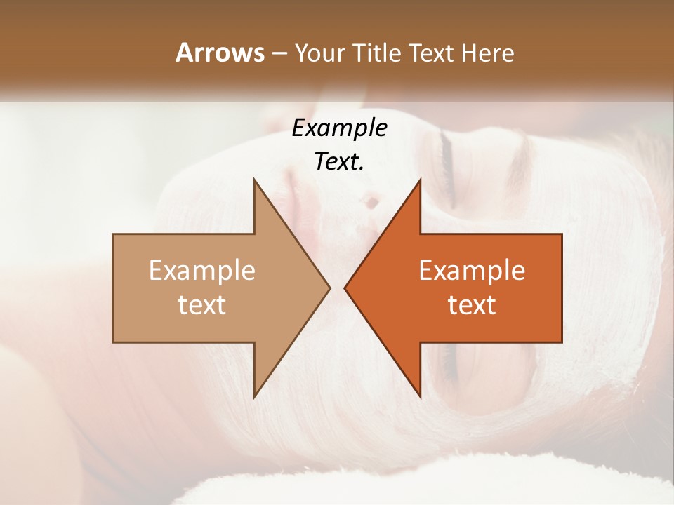 A Woman Getting A Facial Mask On Her Face PowerPoint Template