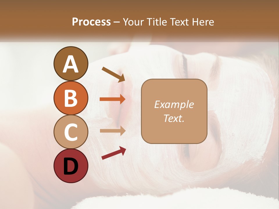 A Woman Getting A Facial Mask On Her Face PowerPoint Template