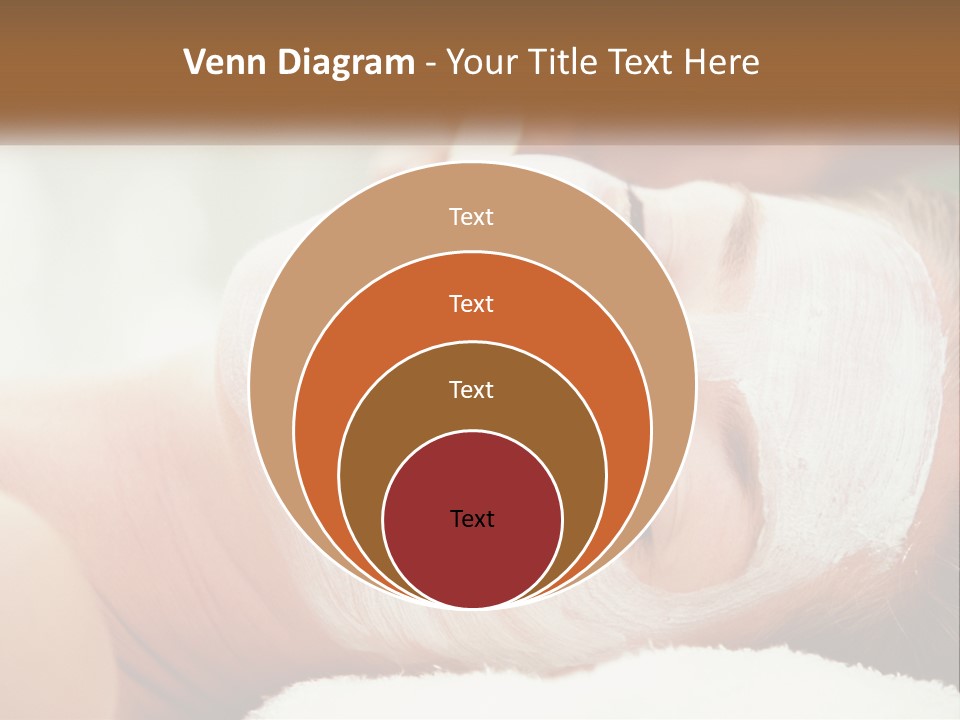 A Woman Getting A Facial Mask On Her Face PowerPoint Template