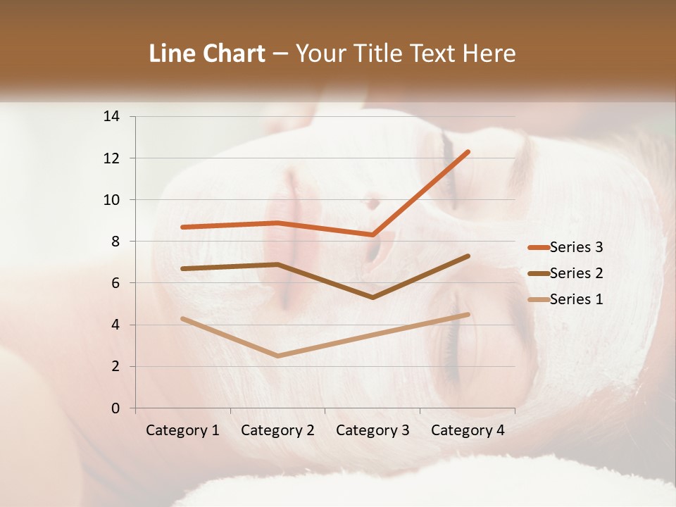A Woman Getting A Facial Mask On Her Face PowerPoint Template