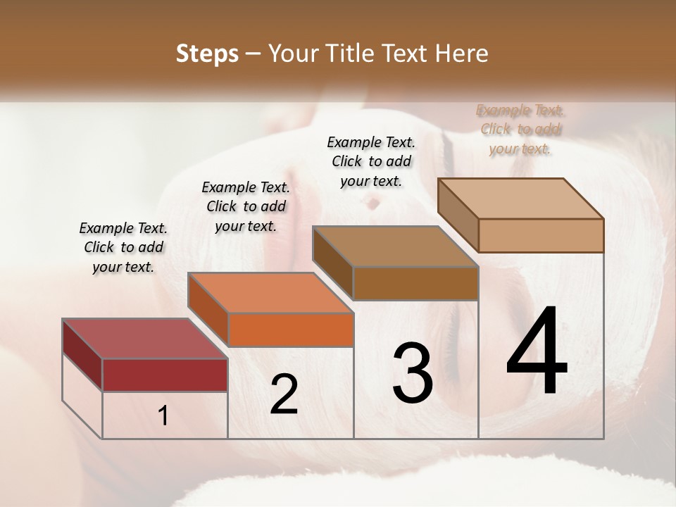 A Woman Getting A Facial Mask On Her Face PowerPoint Template