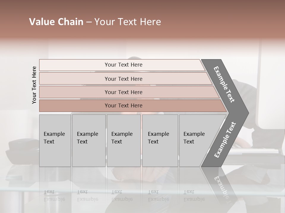 A Man In A Suit Sleeping On A Desk PowerPoint Template