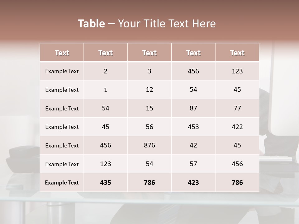 A Man In A Suit Sleeping On A Desk PowerPoint Template