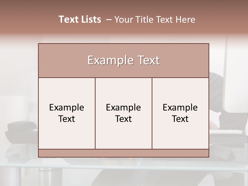 A Man In A Suit Sleeping On A Desk PowerPoint Template