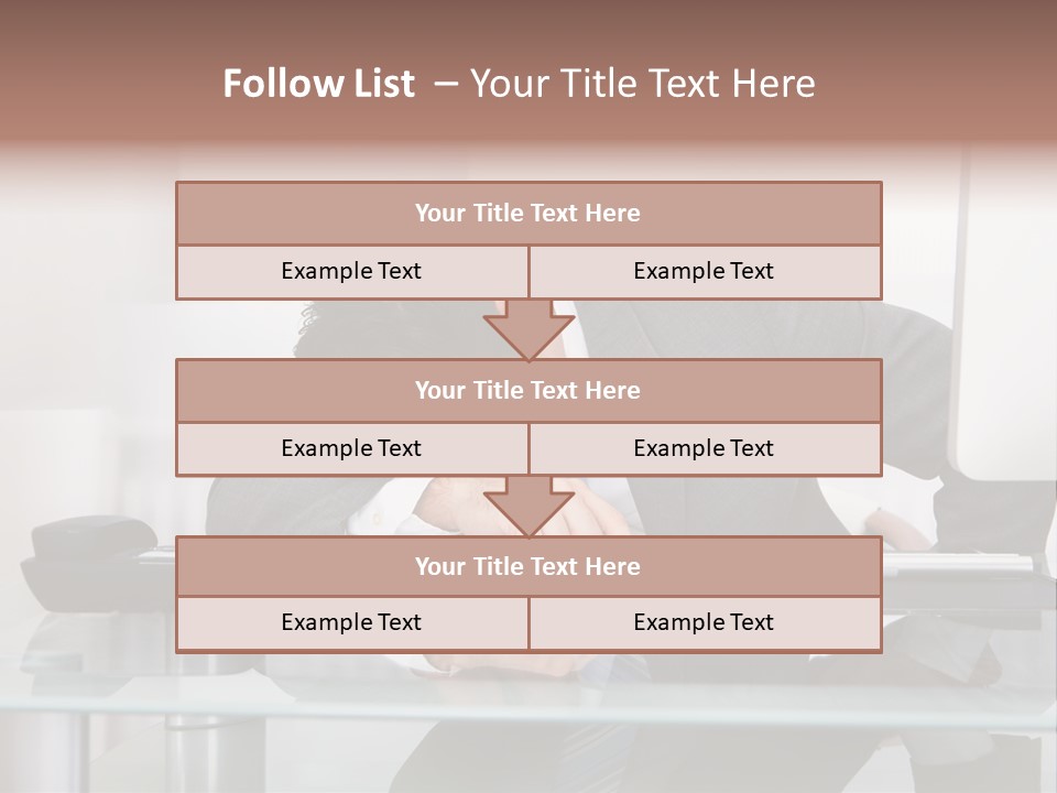 A Man In A Suit Sleeping On A Desk PowerPoint Template