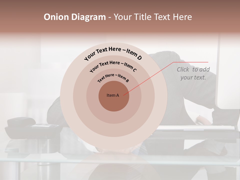 A Man In A Suit Sleeping On A Desk PowerPoint Template